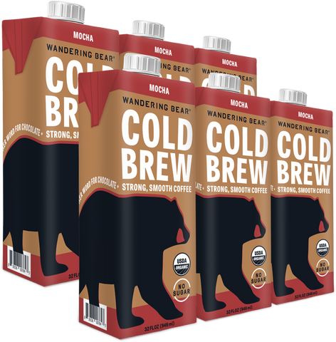 Mocha Cold Brew Coffee (6 Cartons 32oz)